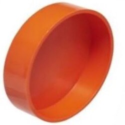 conduit end cap 40mm orange
